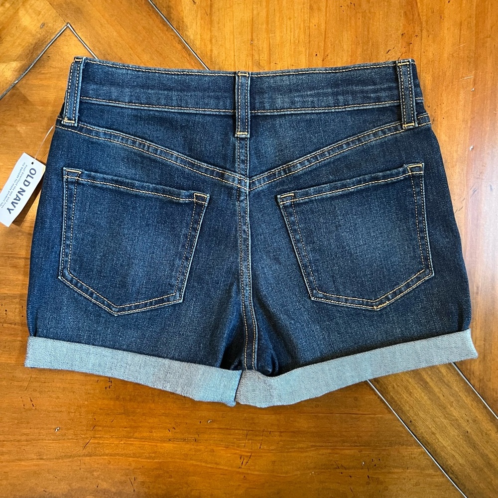 Old Navy Girls Jean Shorts | Size 10 | Deep Indigo Denim - Picture 3 of 3